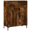 vidaXL Highboard r&oslash;kt eik 69,5x34x180 cm konstruert tre