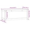vidaXL Putekasse 110x50x45,5 cm heltre furu