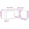 vidaXL Veggmontert TV-hylle sett 2 pcs Gamle tre 100 x 34,5 x 40 cm