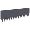 vidaXL Gjerdekant 20 pcs 103 x 30 cm St&aring;l Antrasitt
