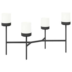 vidaXL Blomstestativ Hvit 125 x 55 x 81 cm PP og st&aring;l