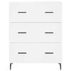 vidaXL Highboard hvit 69,5x34x180 cm konstruert tre