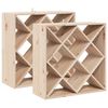vidaXL Vinhylle 2 stk. Naturlig 62 x 25 x 62 cm Massiv furu