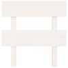 vidaXL Sengegavl hvit 103,5x3x81 cm heltre furu