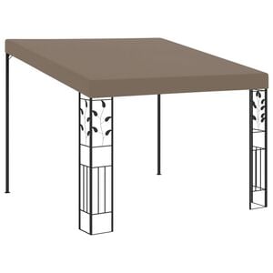 vidaXL Veggmontert paviljong 3x3x2,5 m gr&aring;brun