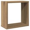 vidaXL Vegghyller kube 6 stk artisan eik 30x15x30 cm konstruert tre