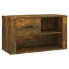 vidaXL Skoskap r&oslash;kt eik 80x35x45 cm konstruert tre