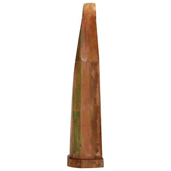 vidaXL Båthylle 39x27x127 cm gjenvunnet heltre