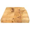 vidaXL Bordplate 70x30x2,5 cm naturlig kant grovt heltre mangotre