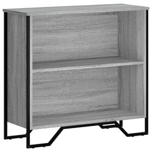 vidaXL Bokhylle gr&aring; sonoma 80x31x74,5 cm konstruert tre