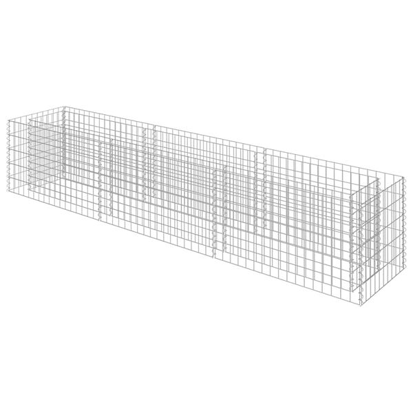 vidaXL Gabion høybed galvanisert stål 270x50x50 cm