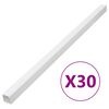 vidaXL Kabelkanaler 60x60 mm 30 m PVC