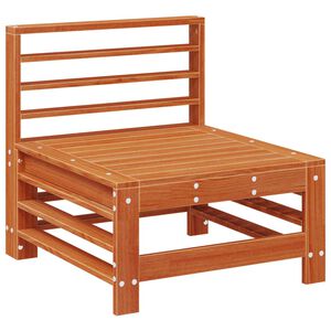 vidaXL Hagem&oslash;bel Midtsofa Massiv furu VoksBrun 63,5 x 57,5 x 60 cm