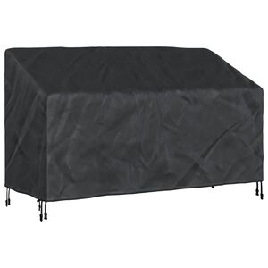 vidaXL Hagebenkdeksel Svart 165 x 70 x 65 / 94 cm 210D Oxford stoff