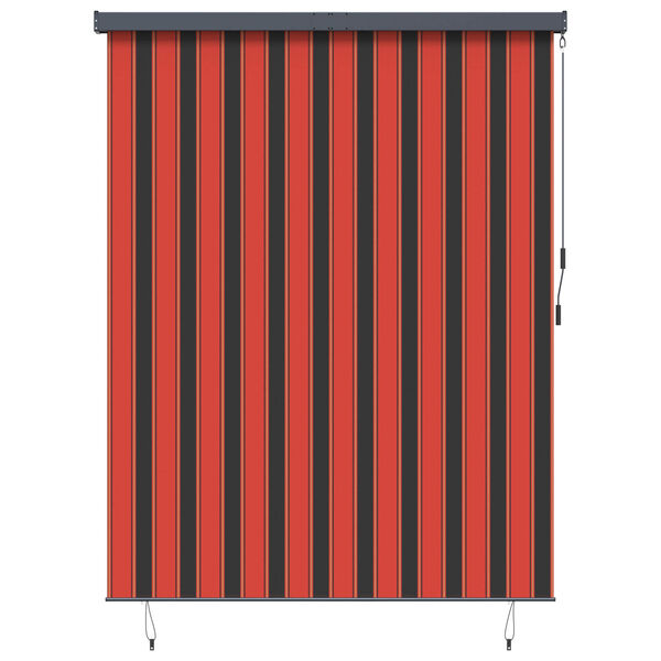vidaXL Rullegardin Oransje og Brunt 200 x 250 cm Stoff og Aluminium