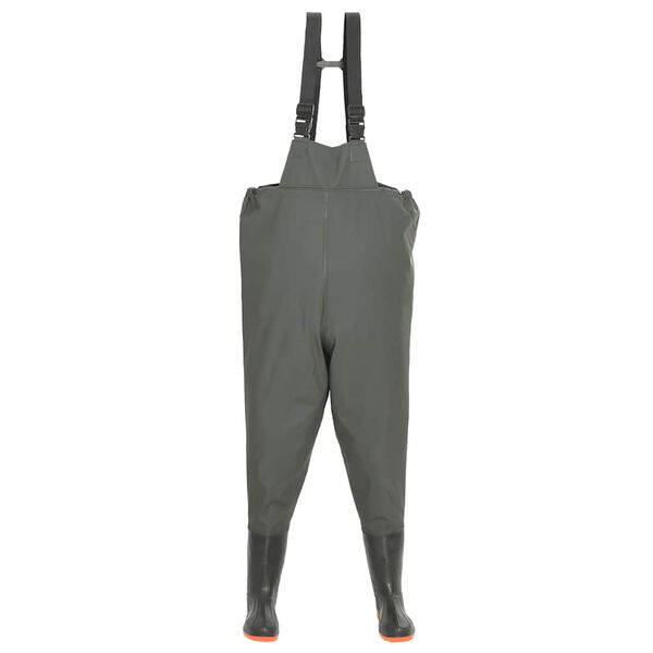 vidaXL Vadebukse med st&oslash;vler gr&oslash;nn st&oslash;rrelse 44