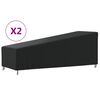 vidaXL Solsengtrekk 2 stk 210x80x45/75 cm 420D oxfordstoff