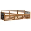 vidaXL Utend&oslash;rs sofa-sett 3 pcs Naturlig Solid akasietre