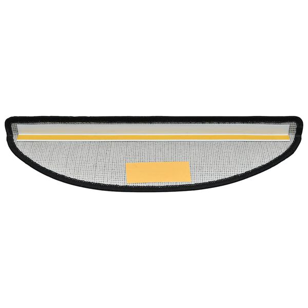 vidaXL Trappematter 20 stk 65x24x4 cm m&oslash;rkegr&aring; halvrund store