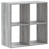 vidaXL Bokhylle gr&aring; sonoma 68,5x32x68,5 cm konstruert tre