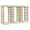 vidaXL Hagepergolaer med tak 3 stk 100x90x200 cm impregnert furu