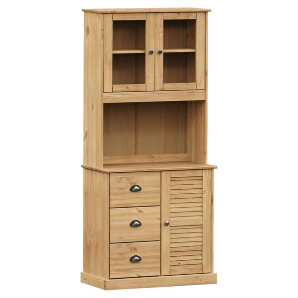 vidaXL Highboard VIGO 78x40x175 cm heltre furu