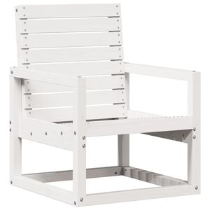 vidaXL Hagestol hvit 57,5x63x76 cm heltre furu