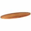 vidaXL Bordplate 140x60x2,5 cm oval heltre akasie