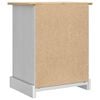 vidaXL Nattbord med skuff Hvit 53 x 39 x 66 cm Massiv furu