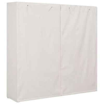 vidaXL Garderobeskap hvit 173x40x170 cm stoff