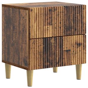 vidaXL Nattbordskap Gammelt tre 43 x 34,5 x 48 cm Konstruert tre