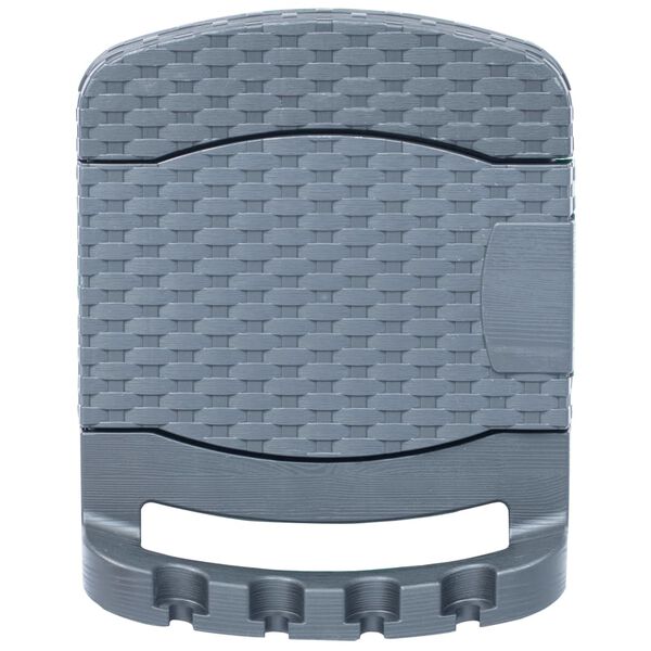 vidaXL Veggmontert slangetrommel plast antrasitt