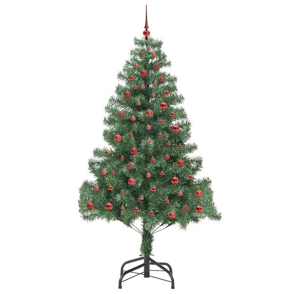 vidaXL Juletre med 300 LED med stativ gr&oslash;nn 210 cm PVC