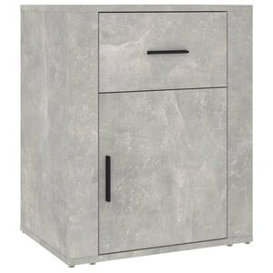 vidaXL Nattbord betonggr&aring; 50x36x60 cm konstruert tre