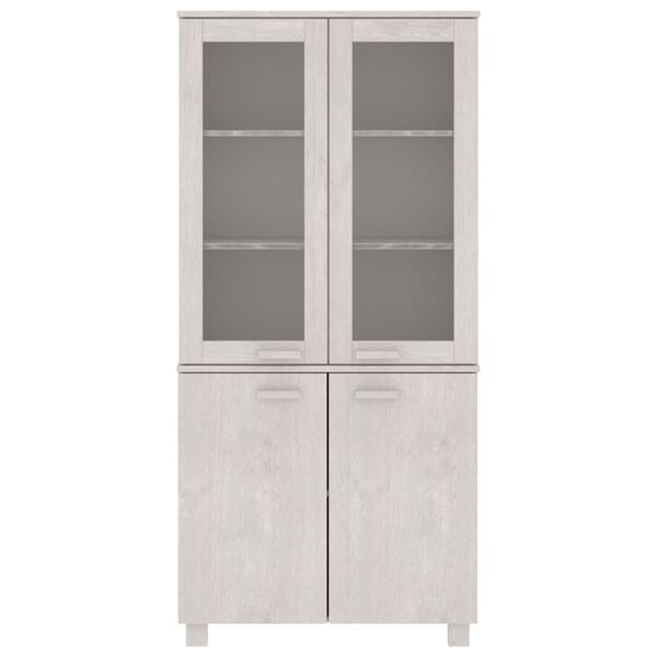 vidaXL Highboard HAMAR heltre furu hvit