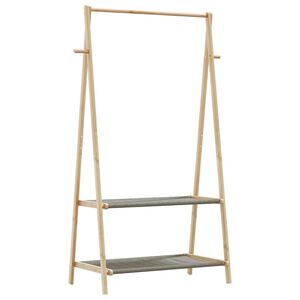vidaXL Klesstativ med hyller 96x45,5x150,5 cm bambus