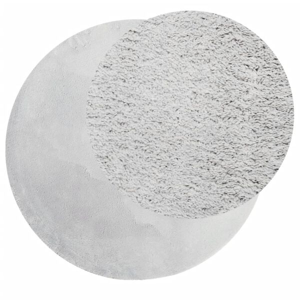vidaXL Teppe HUARTE kort luv mykt og vaskbart grå Ø 80 cm