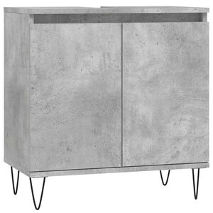 vidaXL Baderomsskap betonggr&aring; 58x33x60 cm konstruert tre