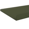 vidaXL Flytende hylle 2 pcs Olivengr&oslash;nn 40 x 18 x 2,5 cm St&aring;l