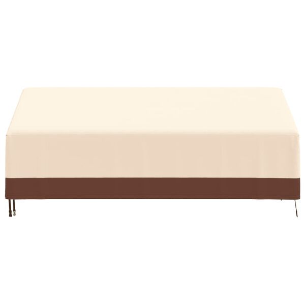 vidaXL 3-seters benktrekk beige 204x86x48/73 cm 600D oxford