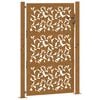 vidaXL Hageport 100x125 cm v&aelig;rbestandig st&aring;lbladdesign