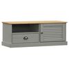 vidaXL TV-benk VIGO gr&aring; 106x40x40 cm heltre furu