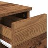 vidaXL Nattbord med skuff gammelt tre 20x36x60 cm