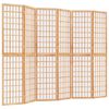 vidaXL Sammenleggbar romdeler 6 paneler japansk stil 240x170 cm svart