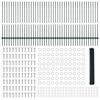 vidaXL Gjerde og Støtte grønn 1,2 x 100 m Stål