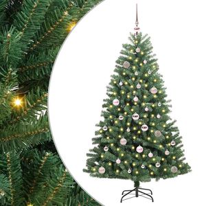 vidaXL Kunstig sammensatt juletre gr&oslash;nn 150 cm PVC og metall