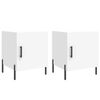 vidaXL Nattbord 2 stk hvit 40x40x50 cm konstruert tre