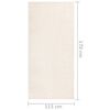vidaXL Mykt luvteppe 115x170 cm sklisikkert beige