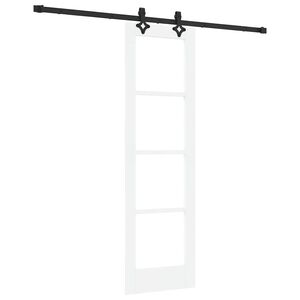 vidaXL Skyved&oslash;r ORKDAL 61 x 198,5 cm Massivt furutre og glass