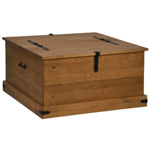 vidaXL Oppbevaringskiste HALDEN 91x91x47 cm heltre furu